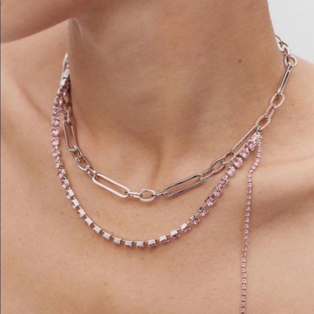 Justine Clenquet Necklace Pink